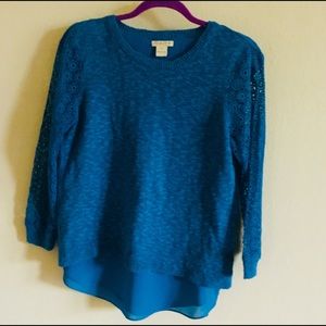 Lucky Brand layered look sweater